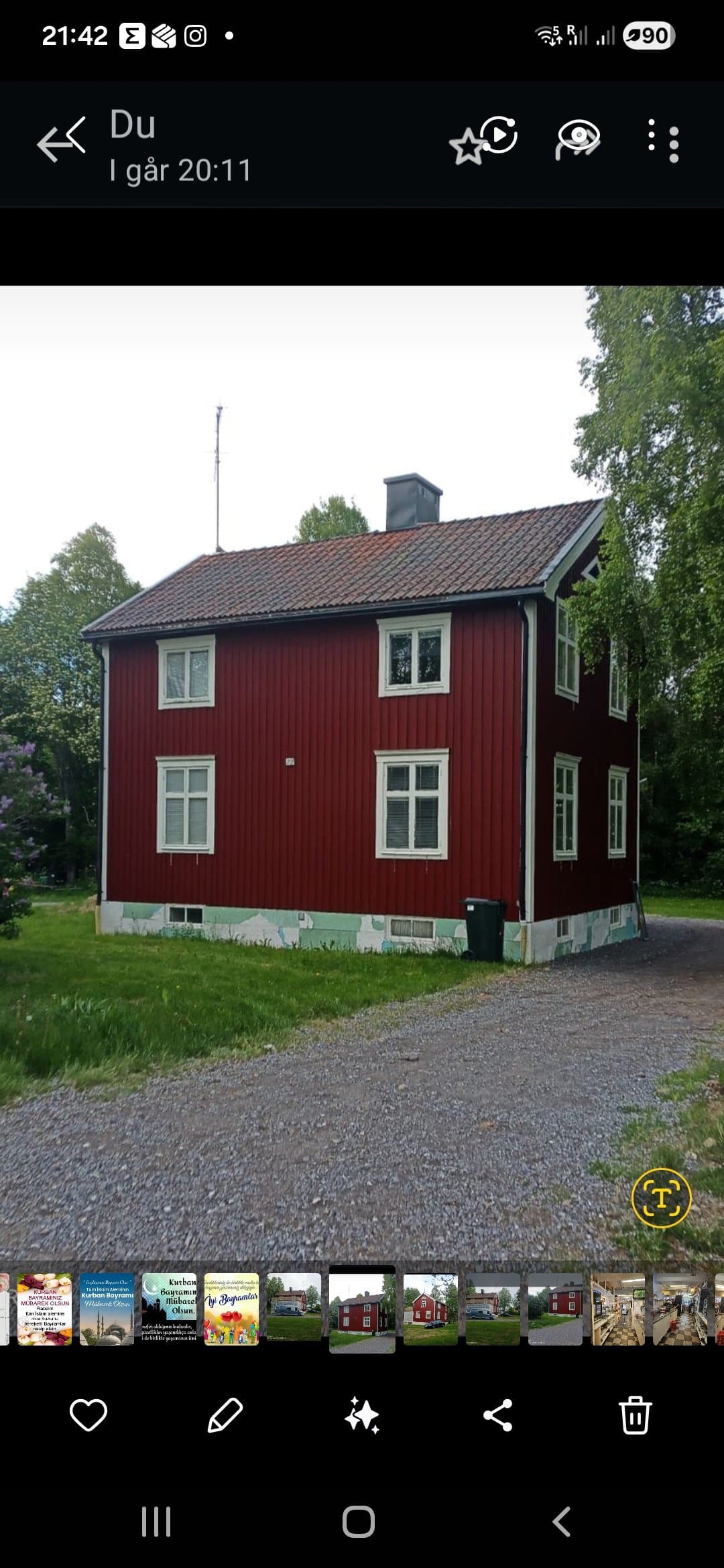 Skolgatan i Ånäset