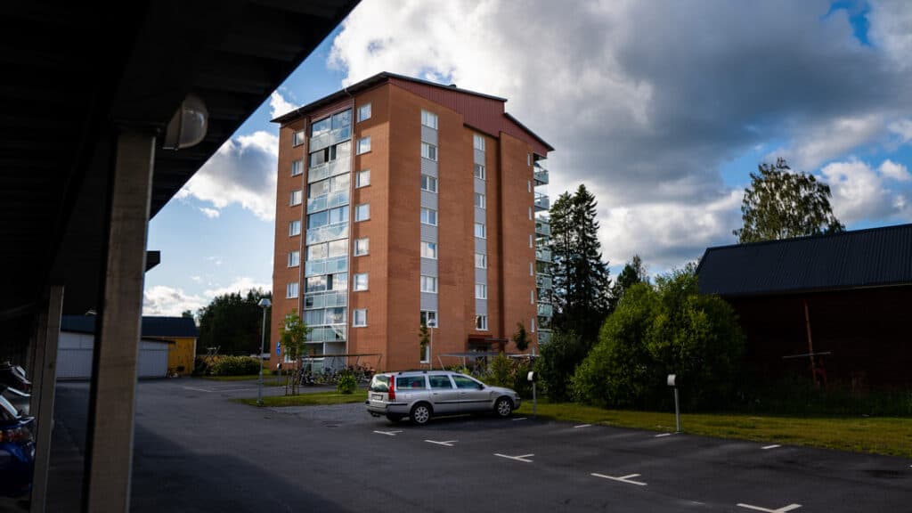 Karlsgårdsvägen i Vindeln