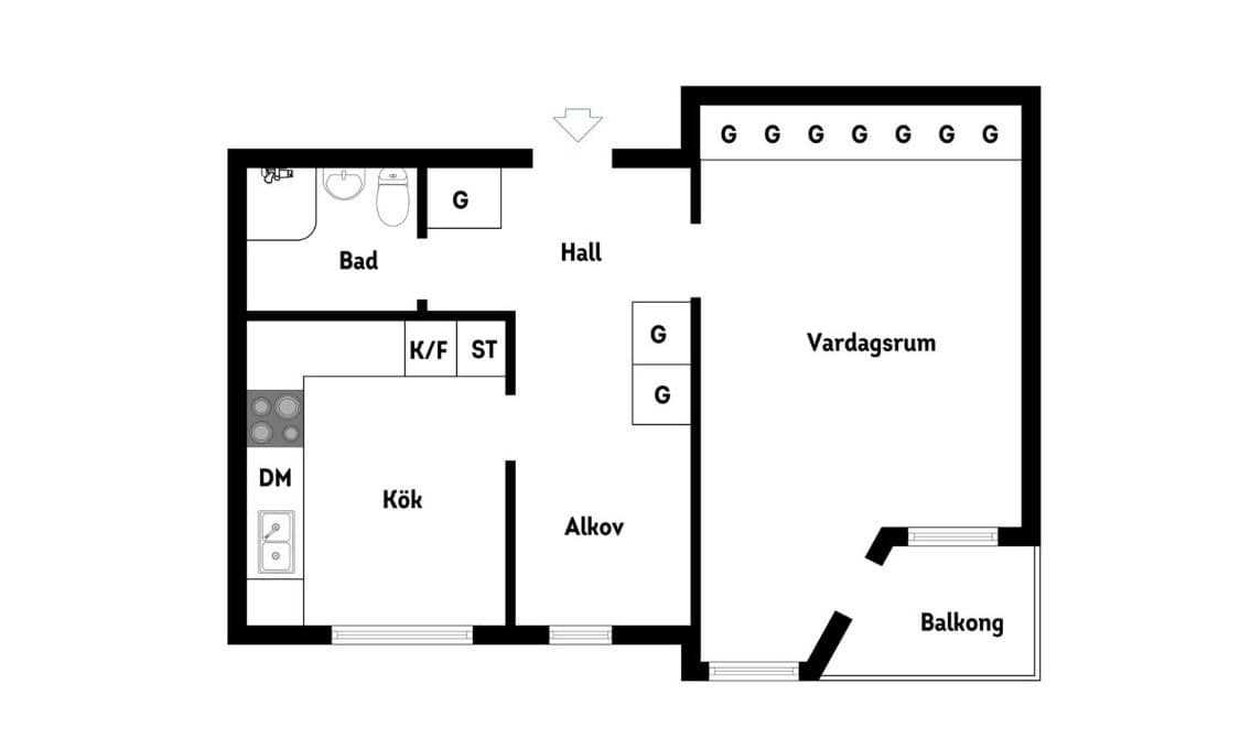 Krysshammarvägen i Solna