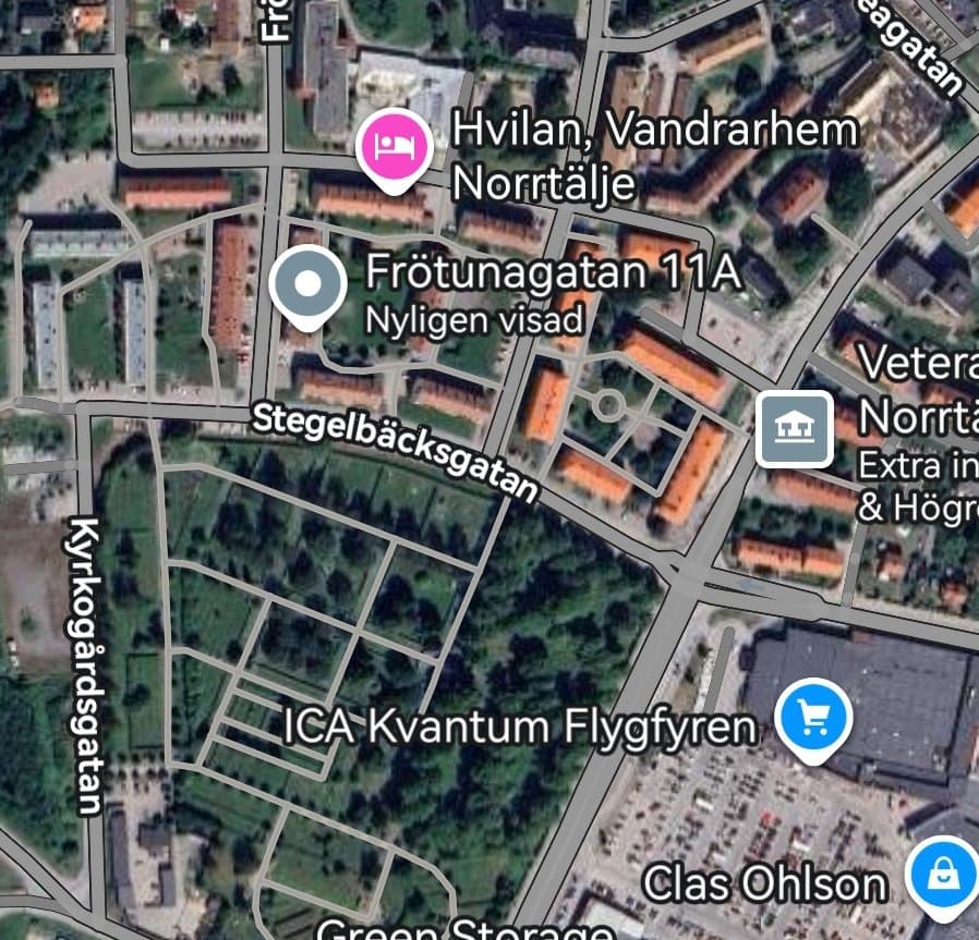 Frötunagatan i Norrtälje