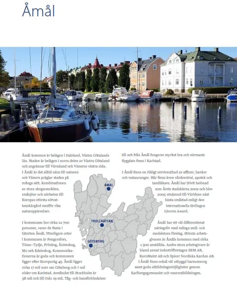 Linhedsgatan i Åmål