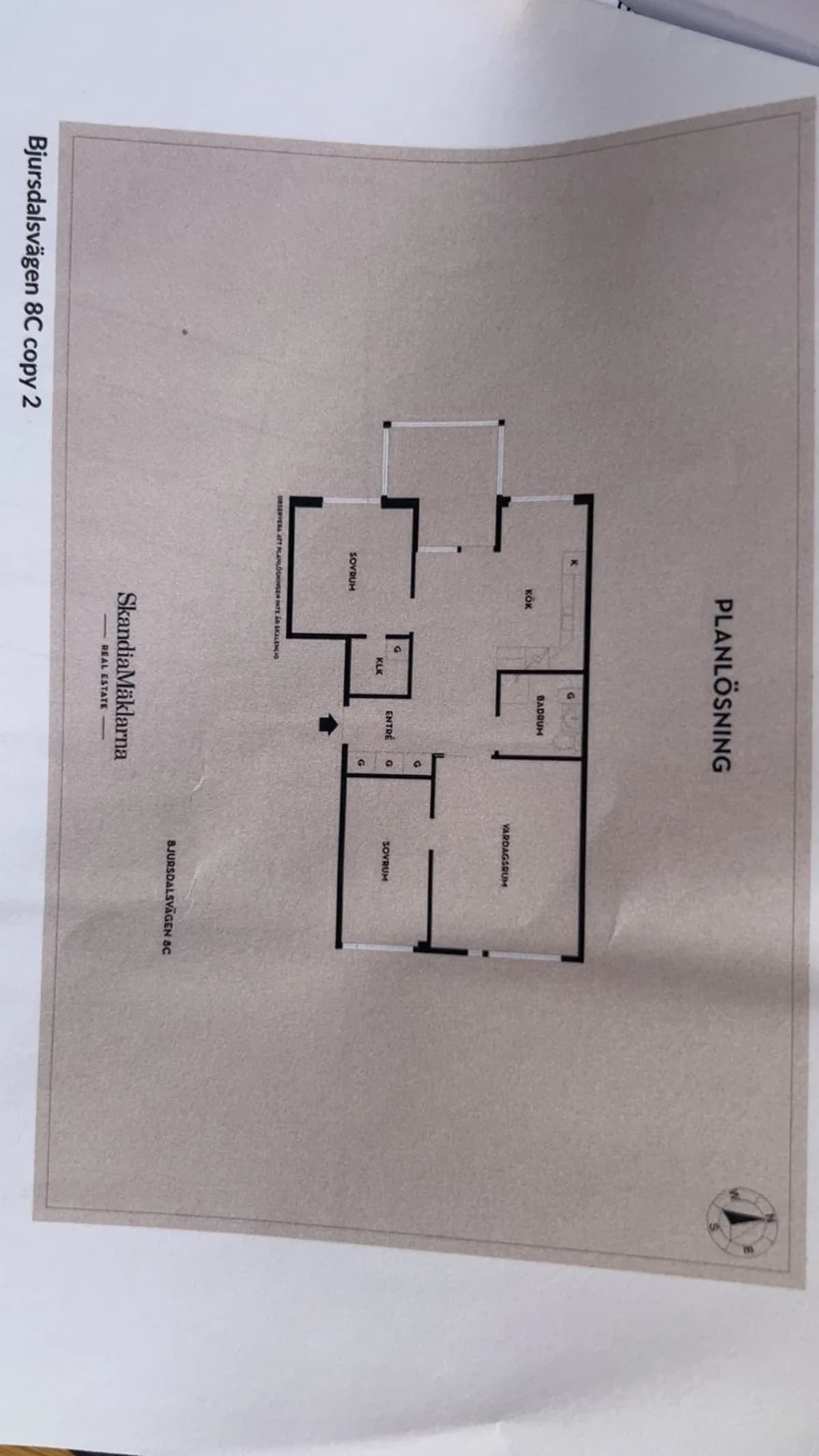 Bjursdalsvägen i Boxholm