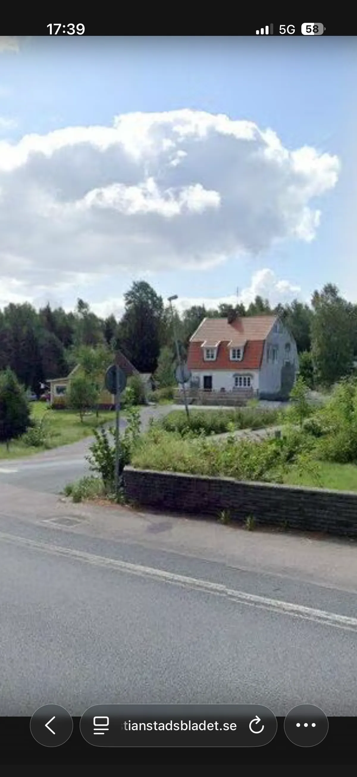 Gamla Porrarpsvägen i Vittsjö