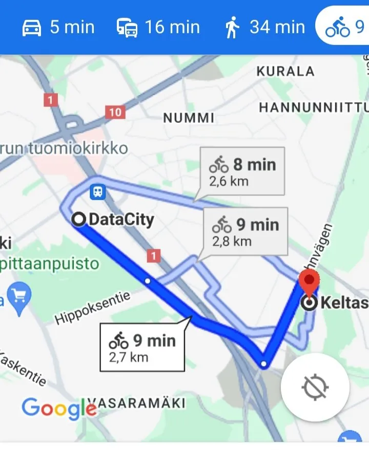 Keltasirkunpolku i Turku