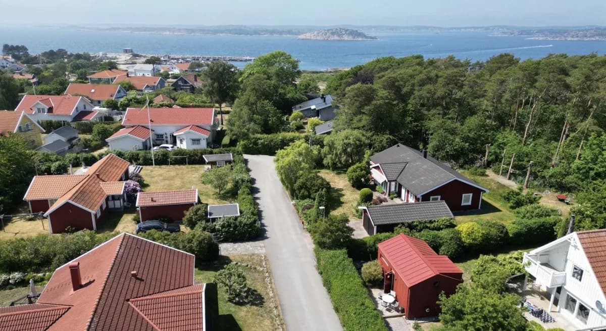 Båthusvägen i Åsa