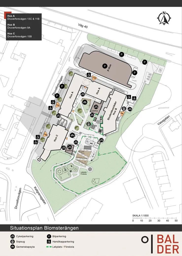 Druveforsvägen i BORÅS