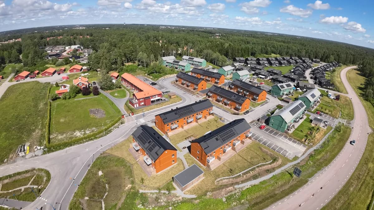 Ängsmarksvägen i Enköping