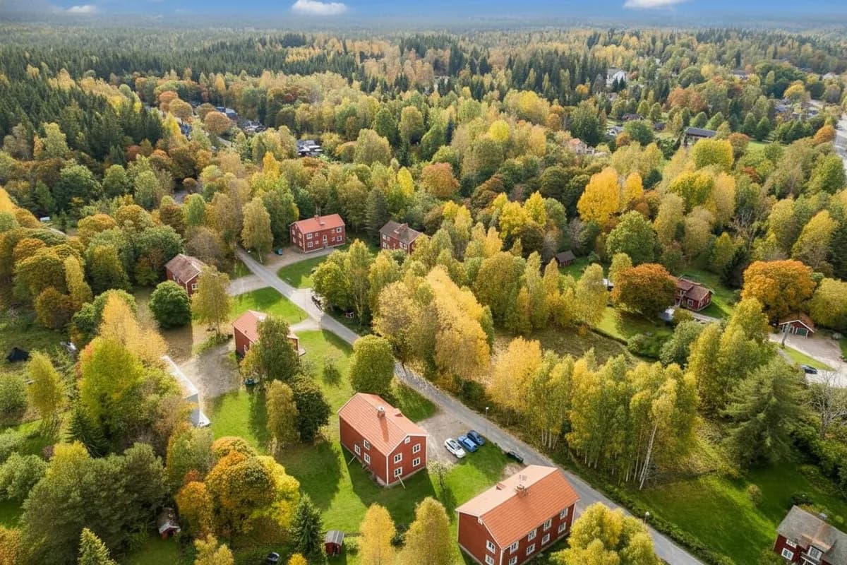 Björkbyvägen i Norberg