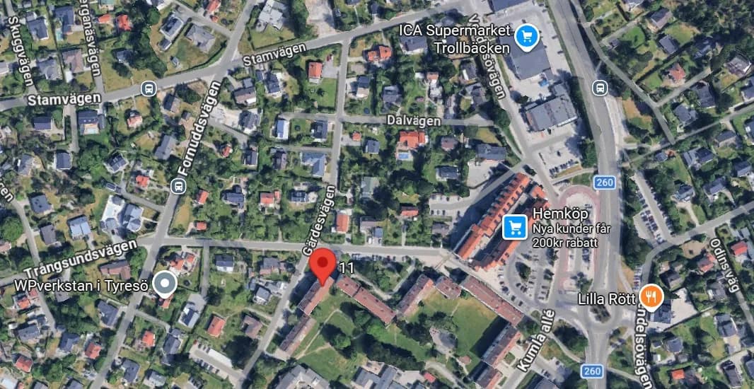 Gärdesvägen i Tyresö